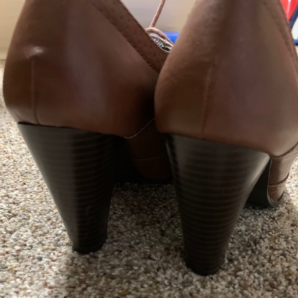 Cognac Heels/Booties - Picture 3 of 5